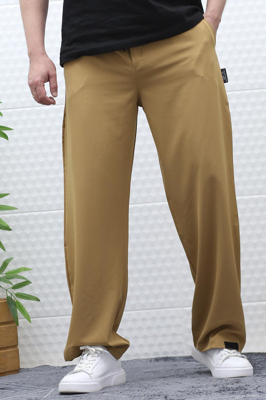 Erkek Baggy Pantolon Paçası Cırt Cırtlı Paraşüt Kumaş - Tarçın