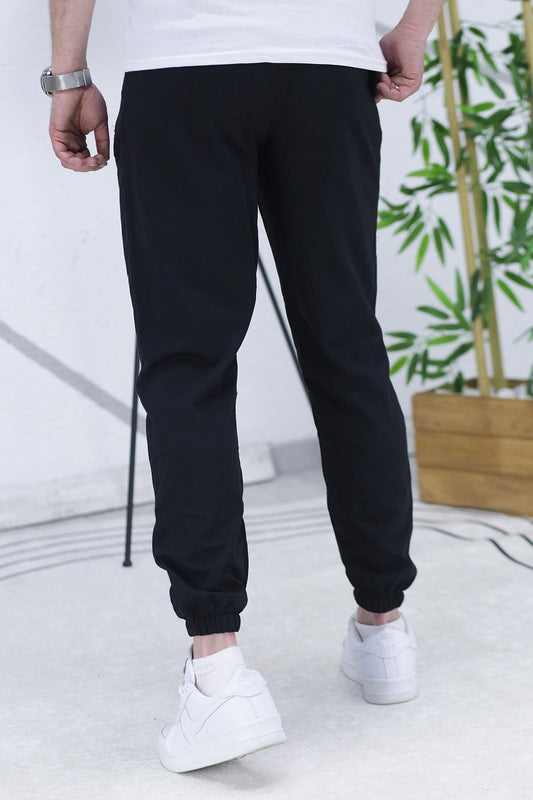 Erkek Cruel Baskılı Yazlık İnce Eşofman - Siyah