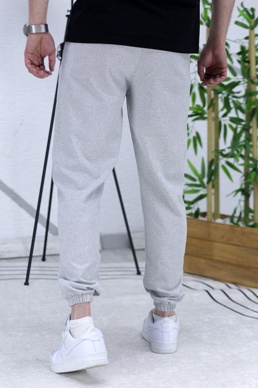 Erkek Cruel Baskılı Yazlık İnce Eşofman - Gri