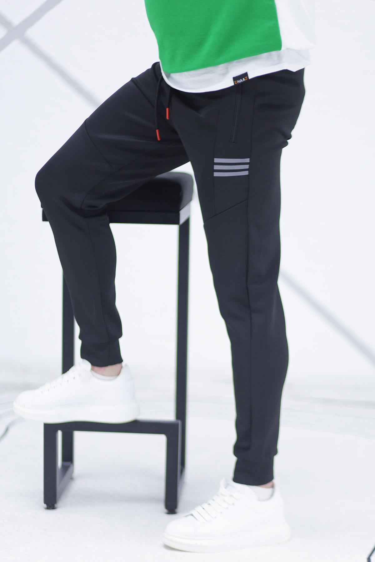 Erkek Siyah Scuba Eşofman Altı - Siyah