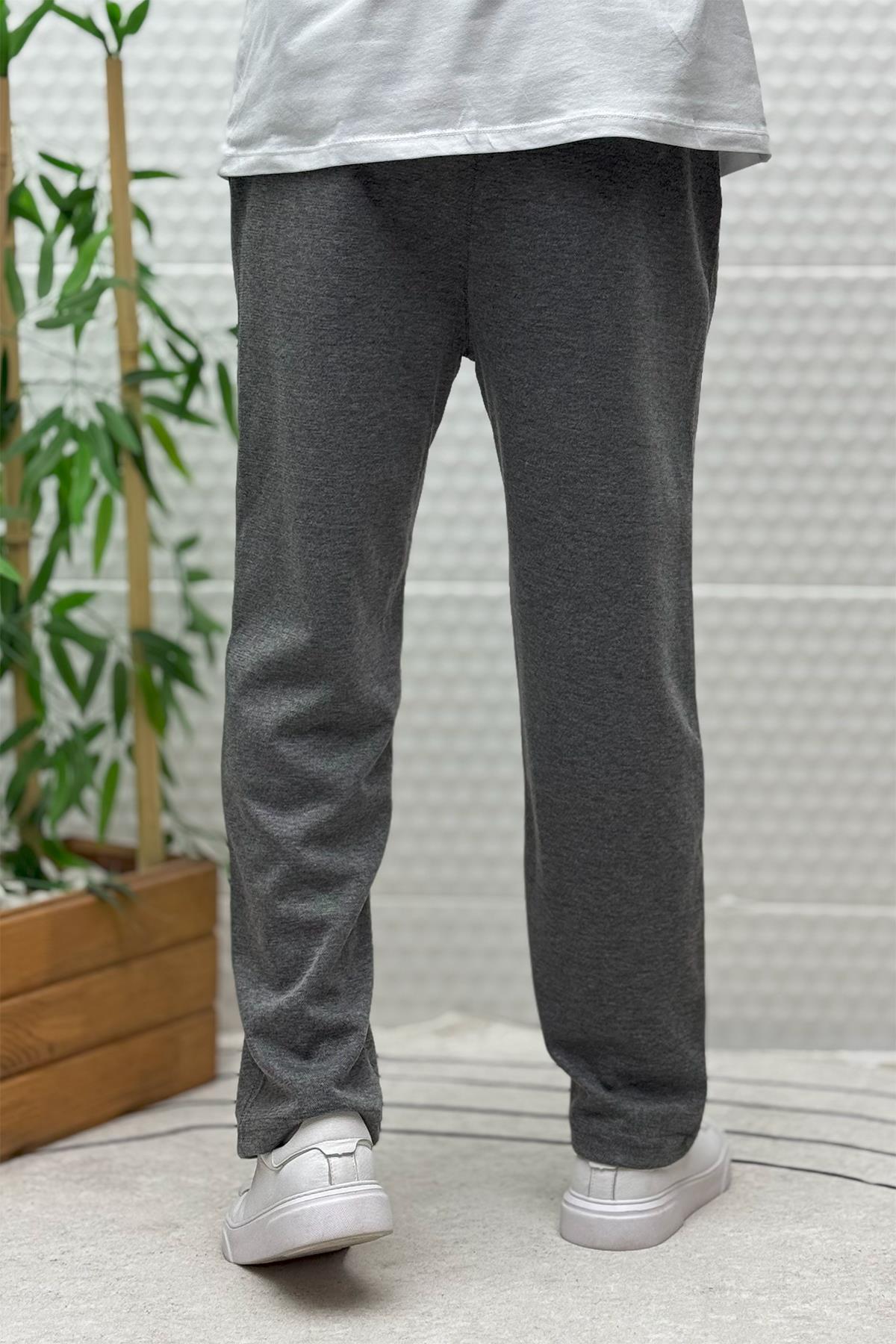 Erkek Rahat Kesim Pike Baggy Pantolon - Antrasit