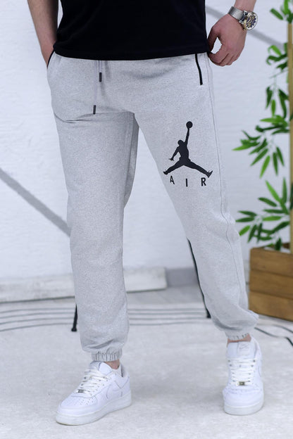 Erkek Air Baskılı Yazlık Eşofman - Gri