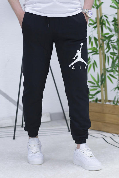 Erkek Air Baskılı Yazlık Eşofman - Siyah