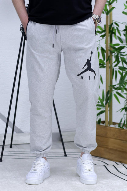 Erkek Air Baskılı Yazlık Eşofman - Gri