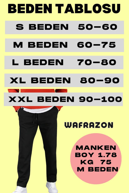 Erkek Baggy Fit Rahat Örme Pantolon - Bej