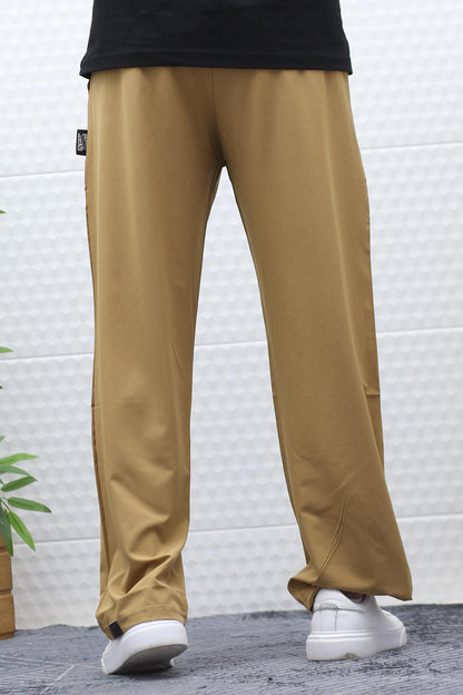Erkek Baggy Pantolon Paçası Cırt Cırtlı Paraşüt Kumaş - Tarçın