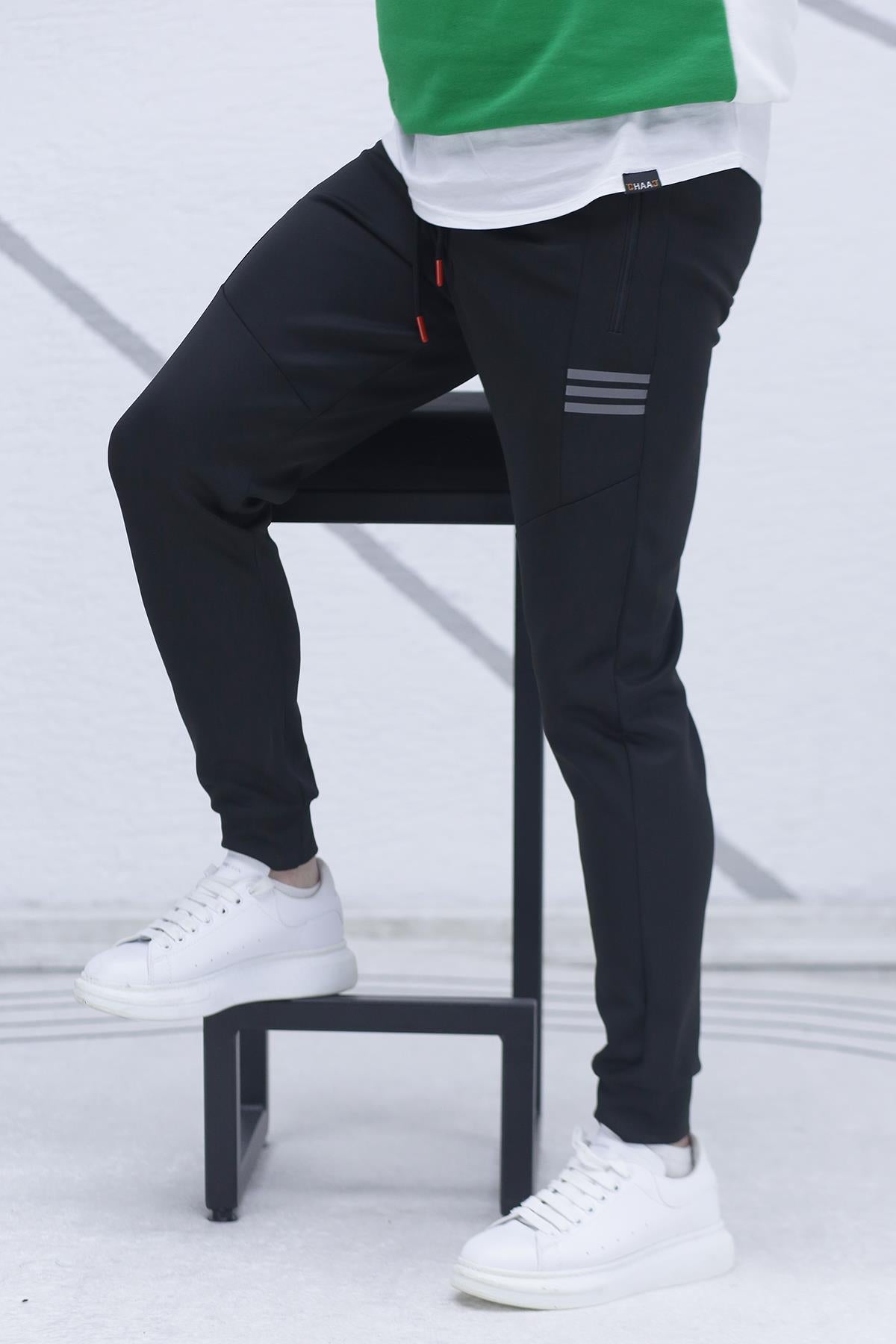 Erkek Siyah Scuba Eşofman Altı - Siyah