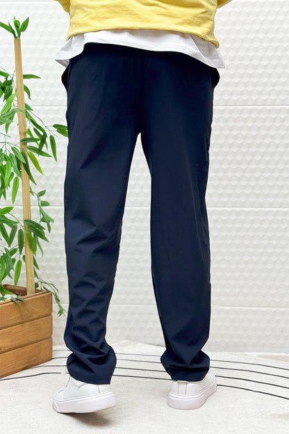 Erkek Full Likralı Rahat Kesim Baggy Jogger Pantolon - Lacivert