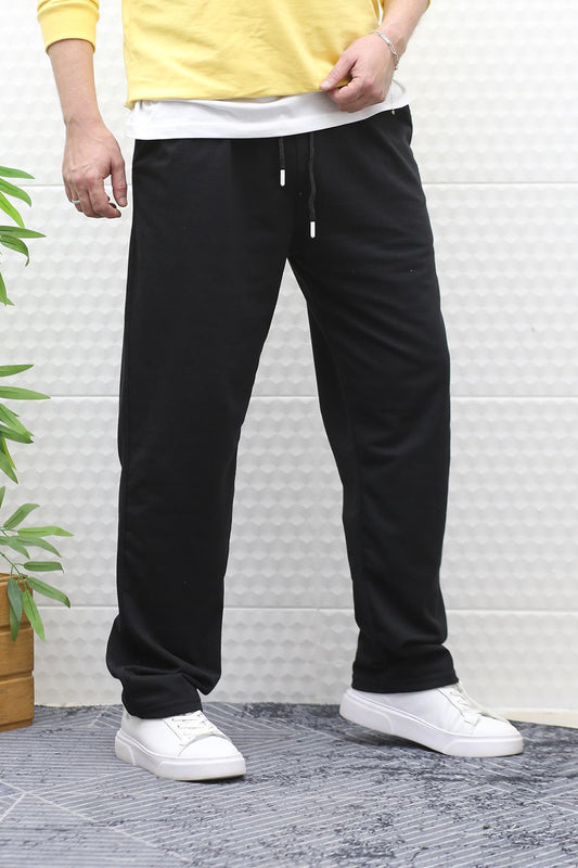 Erkek İnce Yazlık Baggy Eşofman Altı - Siyah