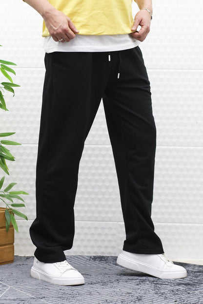 Erkek İnce Yazlık Baggy Eşofman Altı - Siyah