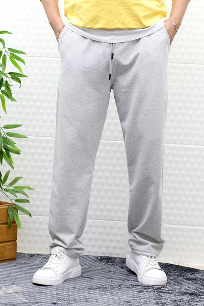 Erkek İnce Yazlık Baggy Eşofman Altı - Gri