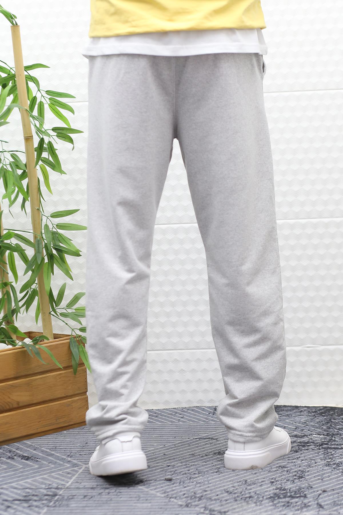 Erkek İnce Yazlık Baggy Eşofman Altı - Gri