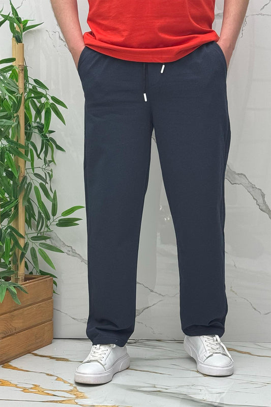 Erkek İnce Yazlık Baggy Eşofman Altı - Lacivert