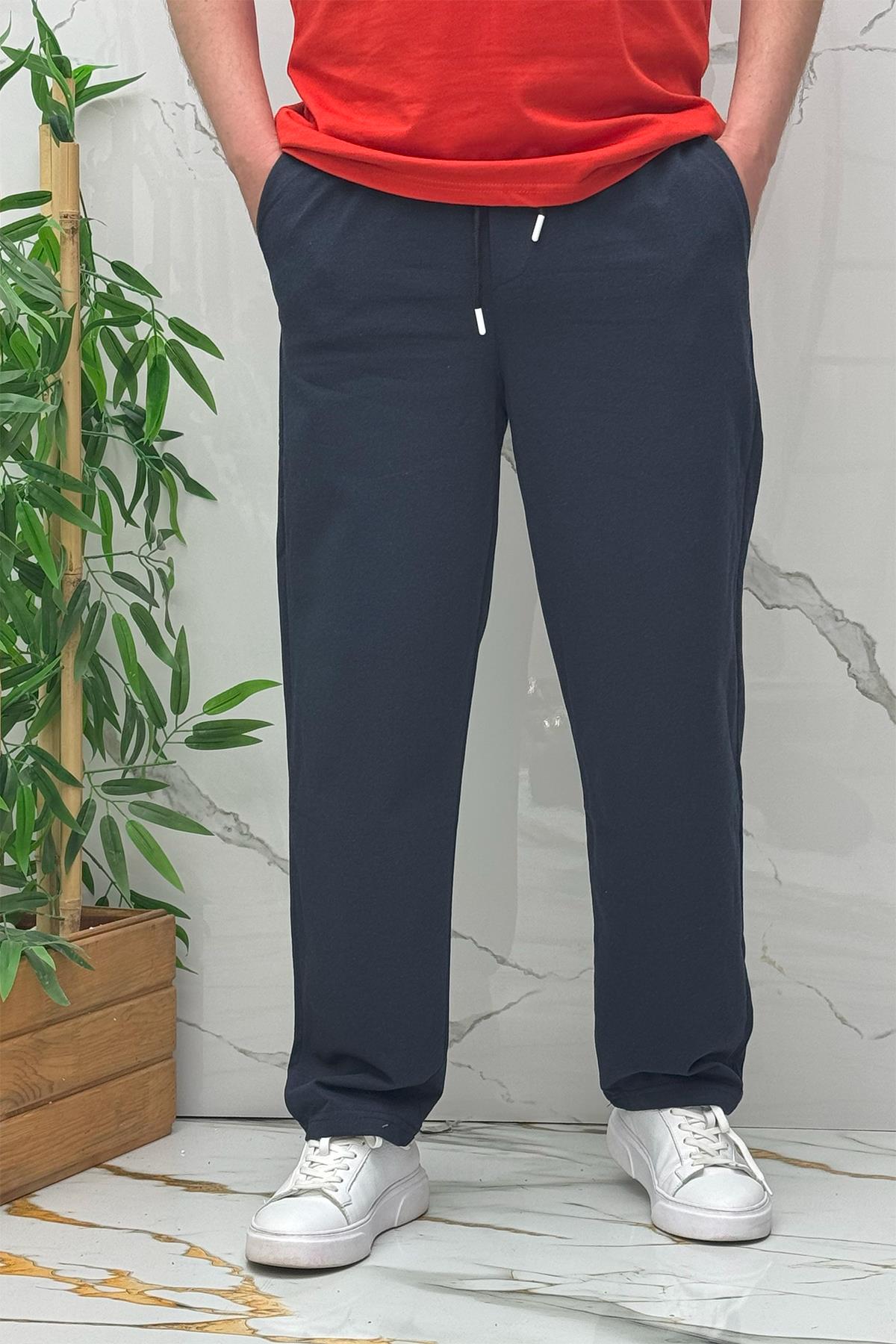 Erkek İnce Yazlık Baggy Eşofman Altı - Lacivert