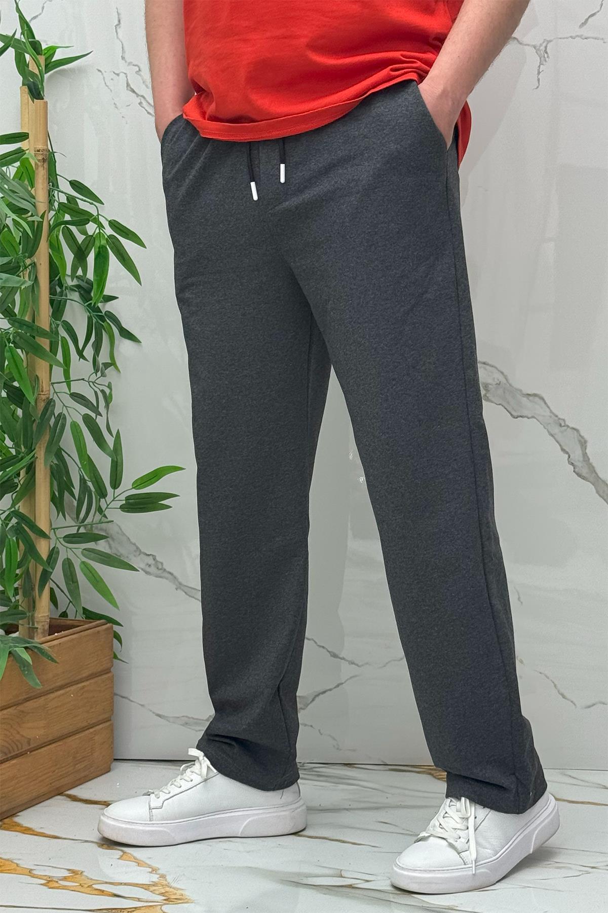 Erkek İnce Yazlık Baggy Eşofman Altı - Antrasit