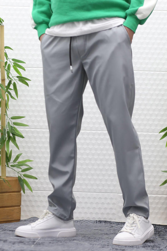 Erkek Jagger Pantolon Paraşüt Kumaş Su Tutmaz Rüzgar Geçirmez Düz Paça - Gri