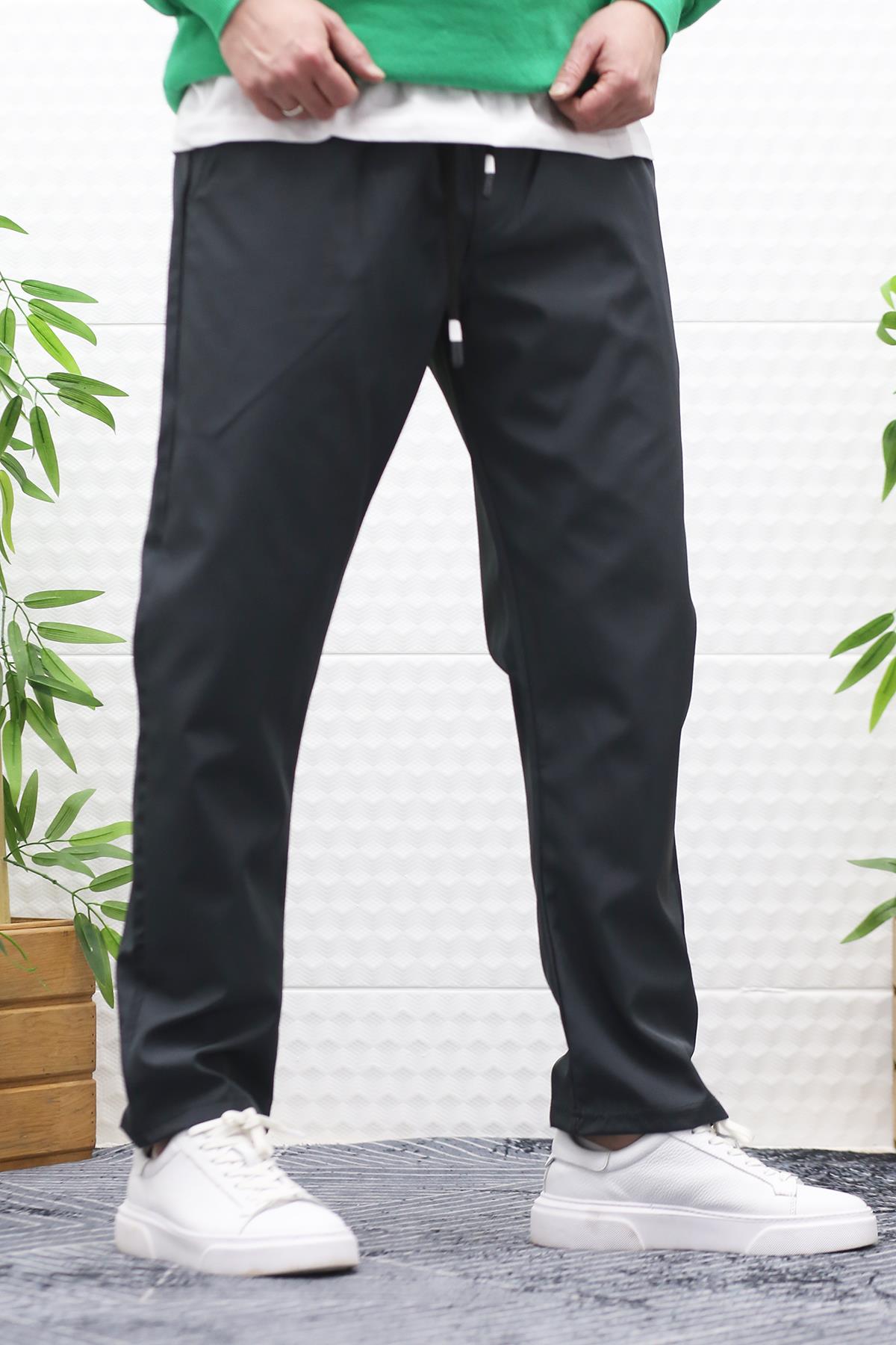 Erkek Jagger Pantolon Paraşüt Kumaş Su Tutmaz Rüzgar Geçirmez Düz Paça - Antrasit