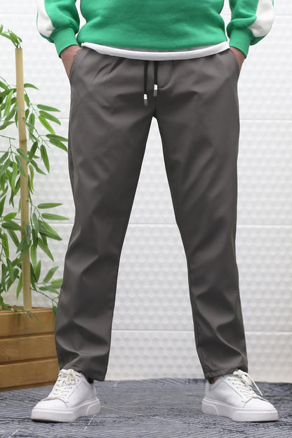 Erkek Jagger Pantolon Paraşüt Kumaş Su Tutmaz Rüzgar Geçirmez Düz Paça - Füme