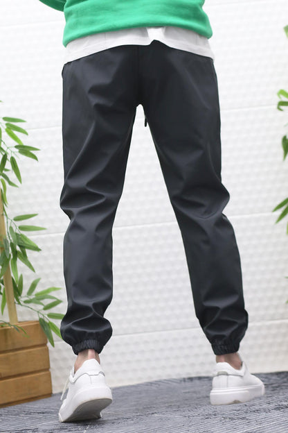 Erkek Jagger Pantolon Paraşüt Kumaş Su Tutmaz Rüzgar Geçirmez Paça Lastikli - Füme