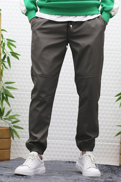 Erkek Jagger Pantolon Paraşüt Kumaş Su Tutmaz Rüzgar Geçirmez Parçalı Model - Füme