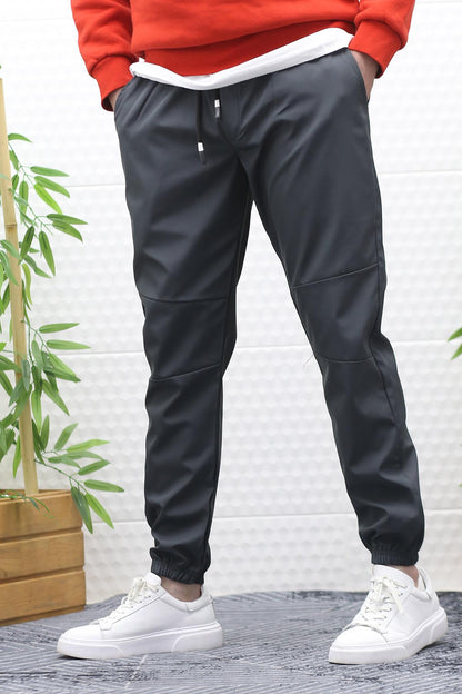 Erkek Jagger Pantolon Paraşüt Kumaş Su Tutmaz Rüzgar Geçirmez Parçalı Model - Antrasit