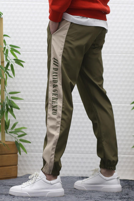 Erkek Jagger Pantolon Paraşüt Kumaş Su Tutmaz  Rüzgar Geçirmez Yan Garnili - Haki Yeşil