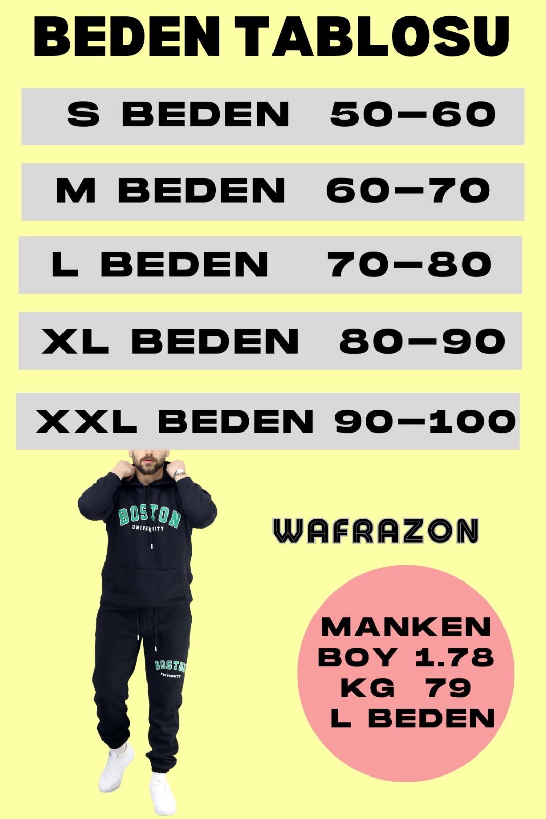 Erkek Kapşonlu 2 İplik Şardonlu Baggy Eşofman Takımı - Gümüş