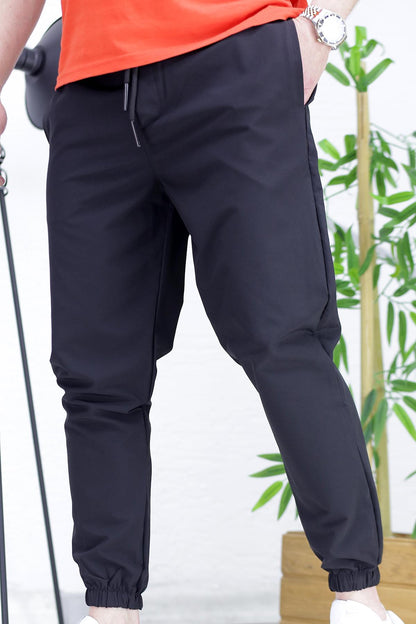 Erkek Paraşüt Jogger Pantolon11 - Siyah