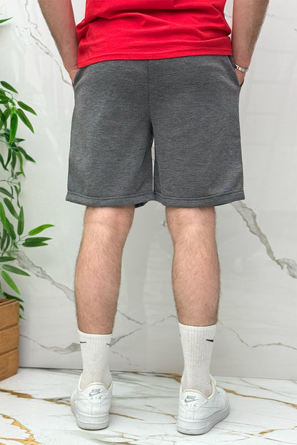 Erkek Pike Kumaş Rahat Şort - Antrasit