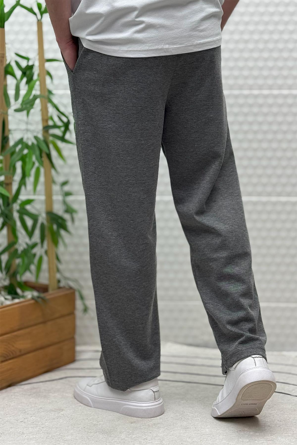 Erkek Rahat Kesim Pike Baggy Pantolon - Antrasit