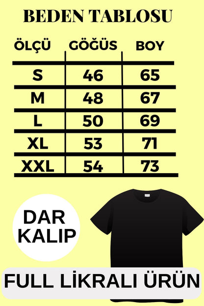 Erkek Tshirt  Kolyeli-Cepli Gofre Likralı Kumaş (Dar Kalıp) - Beyaz