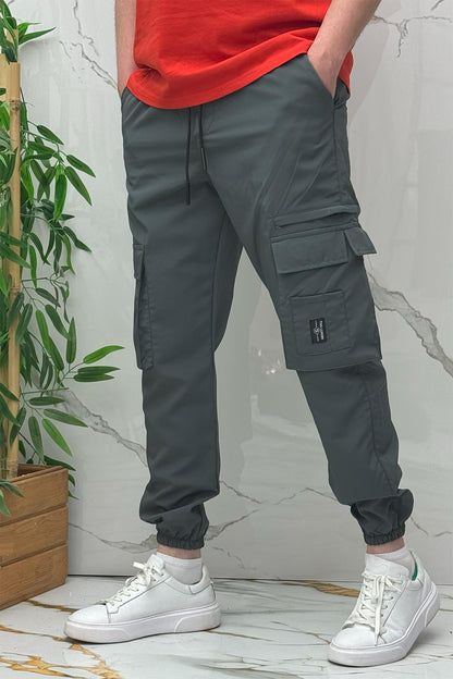 Rahat Erkek Kargo Cepli Pantolon (Dar Kalıp) - Antrasit