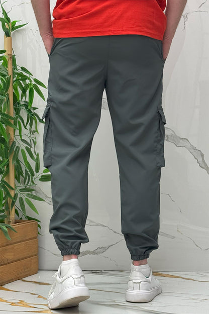 Rahat Erkek Kargo Cepli Pantolon (Dar Kalıp) - Antrasit
